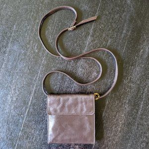 Perlina Soft Brown Leather Crossbody Organizer